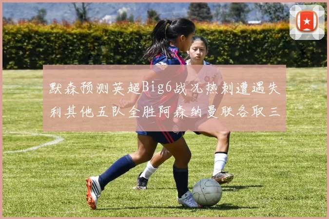 默森预测英超Big6战况热刺遭遇失利其他五队全胜阿森纳曼联各取三分