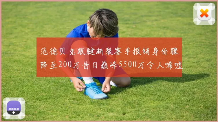 范德贝克跟腱断裂赛季报销身价骤降至200万昔日巅峰5500万令人唏嘘